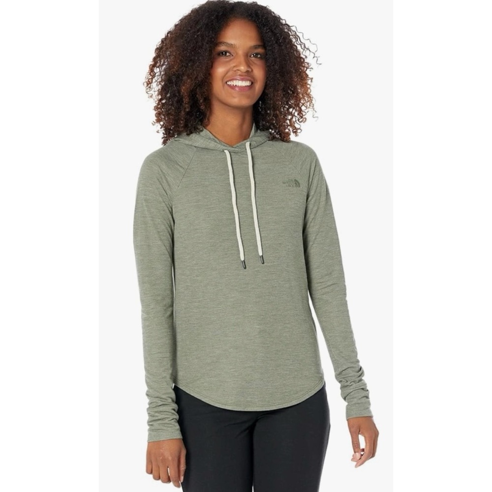 THE NORTH FACE • Thyme Heather Westbrae Knit Pullover Hoodie, L - Picture 15 of 15